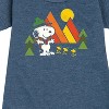 - Peanuts - Retro Trailblazers Graphic Short Sleeve Fleece Dress - 2 of 4