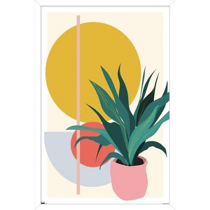Trends International Abstract Potted Plant Framed Wall Poster Prints - 1 of 4