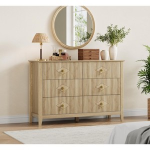 Dresser for Bedroom with 6 Drawers, 48" Wide Modern Chest of Drawers with Metal Handle - 1 of 4