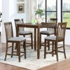 VYNXARIA 5 Piece Dining Table Set,Wooden Dining Square Table,Kitchen Table Set with Square Table and 4 Upholstered Chairs - 2 of 4