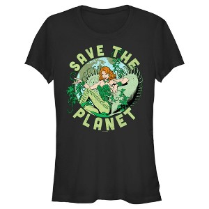 Juniors Womens Batman Save the Planet Poison Ivy T-Shirt - 1 of 4