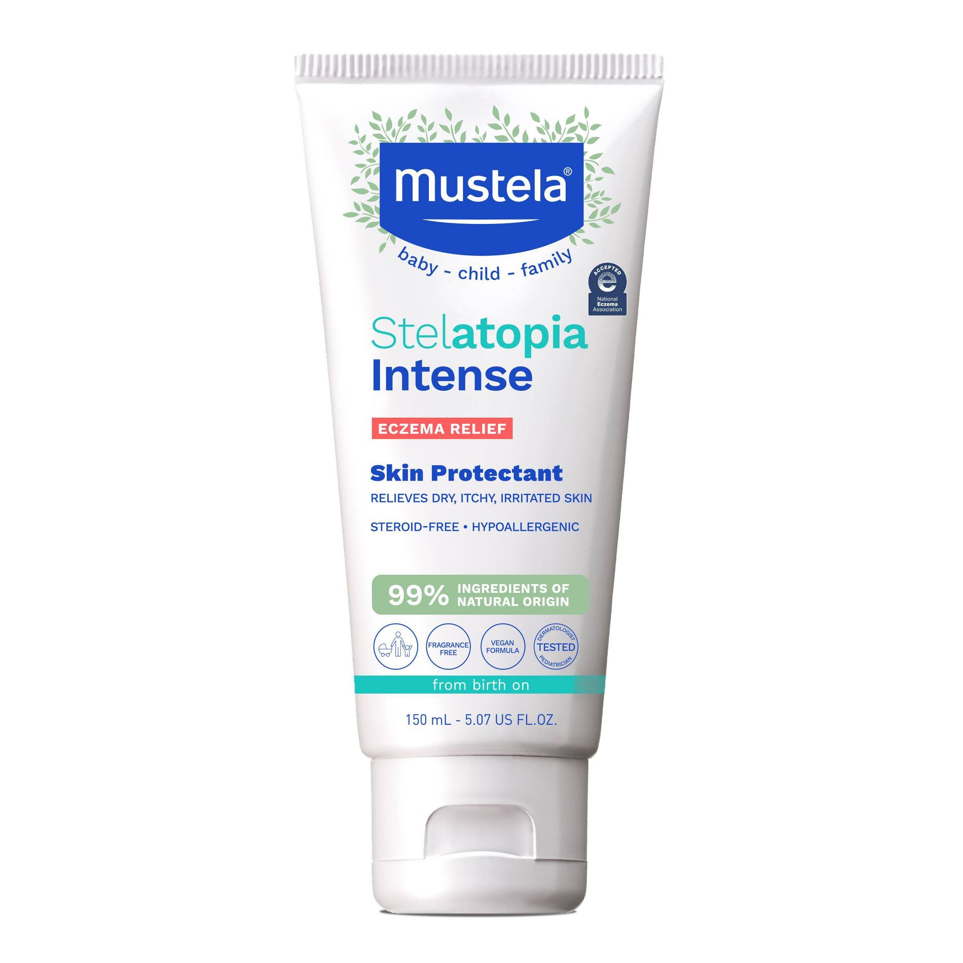 Mustela Eczema Relief Cream Stelatopia Intense - Fragrance-Free - 5.07 fl oz
