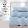 Home Weavers Elegance Essentials 550GSM 100% Cotton Zero Twist Super Absorbent Bath Towel Set - 2 of 4