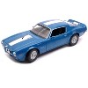1972 Pontiac Firebird Trans Am Blue Metallic 1/24 Diecast Model Car by Welly - 2 of 3
