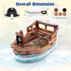 Infans Inflatable Pirate Ship Playhouse w/ Built in Motor Inflatable Toy Sword - 2 of 4