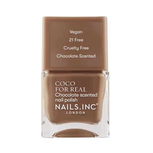 Nails Inc Coco For Real Chocolate Scented Nail Polish 4 6 Fl Oz Target