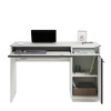 Engineered Wood Pedestal Computer Desk with Drawers and Keyboard Tray - 4 of 4