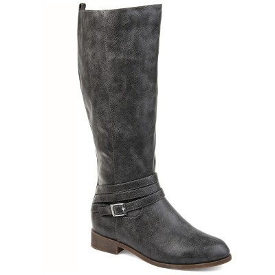 Journee Collection Womens Ivie Stacked Heel Riding Boots