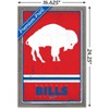 Trends International NFL Buffalo Bills - Retro Logo 15 Framed Wall Poster Prints - 3 of 4