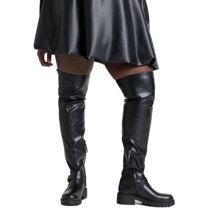 ELOQUII Women's Plus Size Moto Boot - 1 of 2