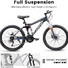 BestParts 24-Inch Mountain Bike with Disc Brakes & 21-Speed Gears, High-Strength Steel Frame Adult Bicycle for Commuting/Trail/Off-Road Cycling, Grey - 2 of 4