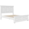 Streamdale Traditional Town and Country Style Pinewood Vintage Queen Bed, White - 4 of 4