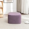 SEYNAR Modern Velvet Rectangle Accent Ottoman - 3 of 4