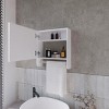 GlasFlength Decorative Wall Mirrors Bathroom Decor Cabinet Accent Mirror Vanity Medicine Cabinet Mirrors for Bathroom Wall, White, 17.7"*5.7"*19.7" - 3 of 4