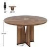 Resenkos Dining Table, Kitchen Table,39" Wood Dining Table, Farmhouse Kitchen Table for 4 People,Brown - 3 of 3