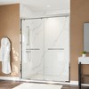 Cesicia 60x76 inches Matte Black Double Sliding Shower Door - 4 of 4