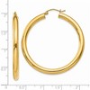 Black Bow Jewelry 4mm, 14k Yellow Gold Classic Round Hoop Earrings, 45mm (1 3/4 Inch) - 4 of 4