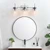 Elegant Lighting Benny 3 light Chrome and Clear Bath Sconce - 3 of 4