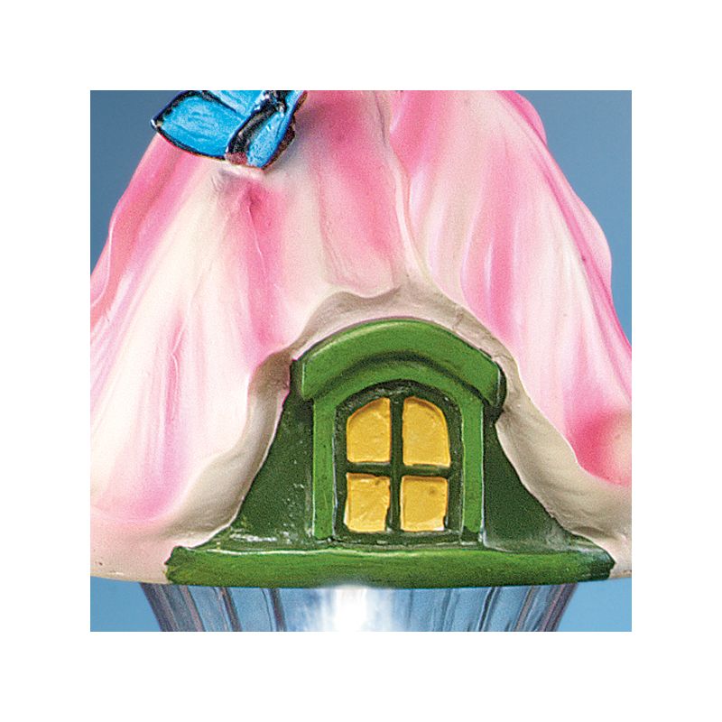 Collections Etc Solar Fairy Cottage House Stake for Garden, Backyard, Landscaping, and Pathway, 3 of 4