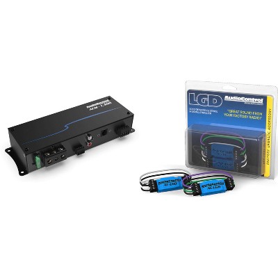 Audio Control ACM-1.300 Monoblock Micro Amplifier with Accubass with 1 Pair AudioControl AC-LGD Load generating device
