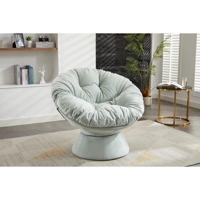 Ridstar Oversized 364 Swivel Barrel Chair & Accent Chairs For Drawing Room, Bedroom-Light Blue