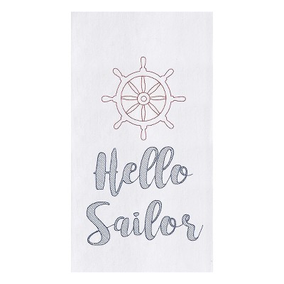C&F Home Hello Sailor Flour Sack Cotton Kitchen Towel