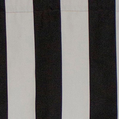 Black and White Cabana Stripe Room-Darkening Valance