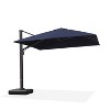 PURPLE LEAF Square Patio Umbrella with Base Large Outdoor Offset Umbrella 360-degree Rotation Cantilever Umbrella for Garden Deck Backyard Pool - 2 of 4