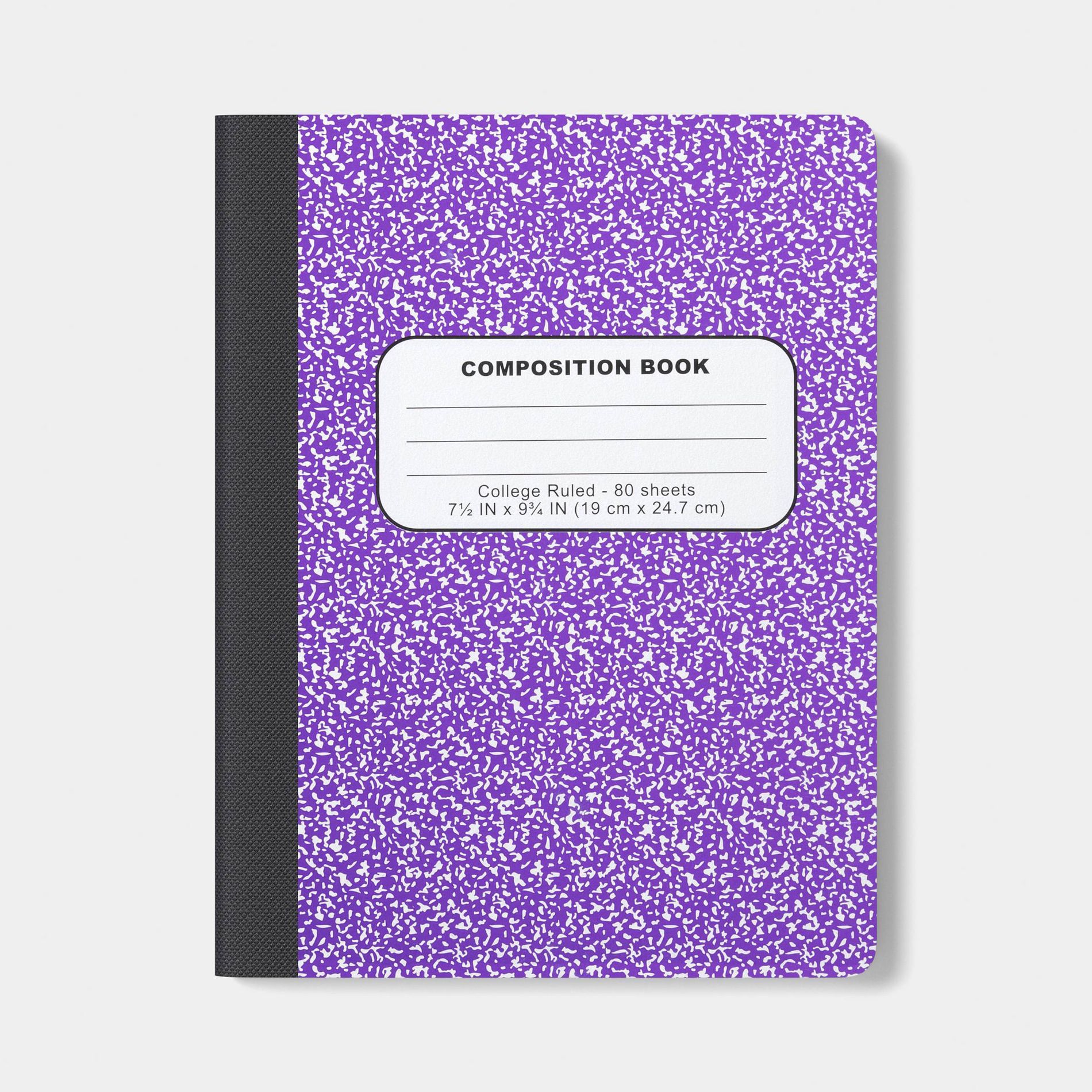 Dealworthy 7.5"x9.75" Composition Book College Rule - Purple - Dealworthy™