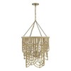 Savoy House Bremen 4 - Light Pendant in  Warm Brass/Natural Rattan - 2 of 4