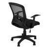 Office Chair, Adjustable Height, Swivel, Ergonomic, Armrests, Computer Desk, Work, Black Mesh, Black Metal, Contemporary, Modern - 4 of 4