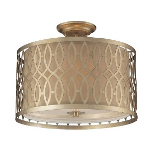 Elk Home Estonia 3 - Light Semi-Flush Mount in  Aged Silver - 1 of 2