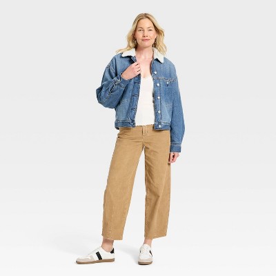 Women's Bubble Denim Jacket - Universal Thread' Light Wash - image 3