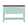 Ridstar 46 in. W Blue Console Tables with Four Small Drawers & Bottom Shelf - 3 of 4