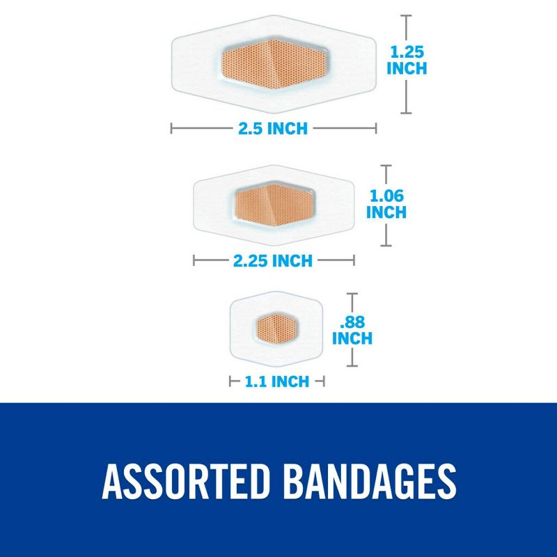 Nexcare Waterproof Bandages - Clear - Assorted Sizes, 5 of 19