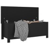 vidaXL Storage Box with Cushion Black 41.3"x15.7"x17.7" - 3 of 4
