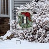 Briarwood Lane Winter Garden Flag 12x18 For Outdoor Winter Wreath Monogram Letter H For Winter Garden Flag Flags For Outside - 4 of 4