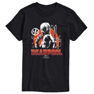 Men's - Marvel - Deadpool & Wolverine Sketch Doodles Short Sleeve Graphic T-Shirt - 1 of 4