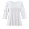 Collections Etc Lace Sleeved Top - 3 of 4