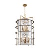 Artcraft Lighting Burford 12 - Light Chandelier in  Brass/Black - 3 of 4
