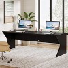 Tribesigns Two Person-Computer Desk, 78.74 Inches Extra Long Double Wood Office Desk - 2 of 4