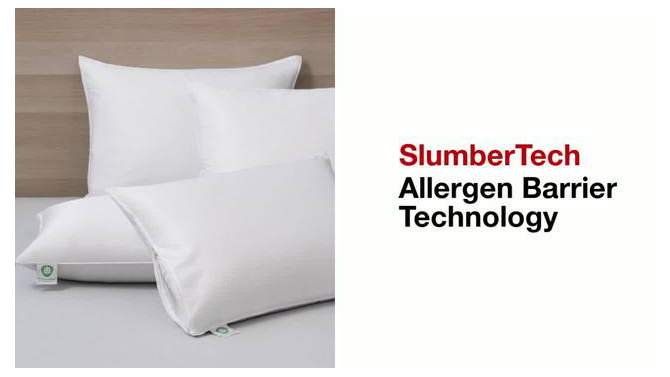 Hypoallergenic Allergen Barrier Pillow Protector 2-pk, 2 of 5, play video