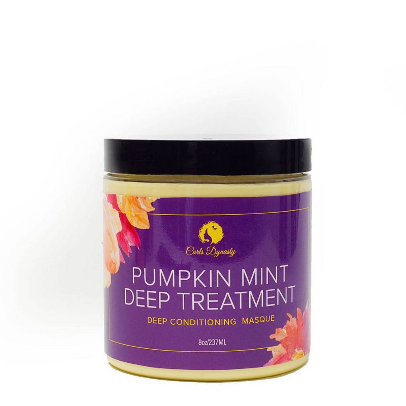 Curl Dynasty Pumpkin Mint Deep Treatment Deep Conditioning Masque - 8oz, 1 of 5