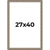 PosterPalooza | Ornate Silver Picture Frame - UV Acrylic, Foam Board Backing, Hanging Hardware - 2 of 4