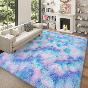 5x7 Area Rugs for Bedroom, Soft Fluffy Shaggy Rug for Living Room Kids Room Home Decor - 1 of 4