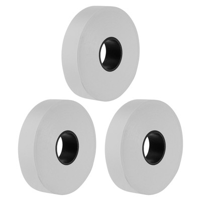Unique Bargains PE Non-Adhesive Flagging Tapes for Trail Outdoor White 3 Pcs