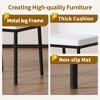 Kumasinova 19"H High Resilience Dining Chairs Set of 4/6,Modern Minimalist PU Leather Kitchen Side Chairs with Metal Legs for Dining Room - 4 of 4