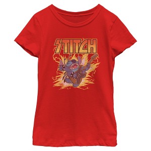 Girls Lilo & Stitch On Stage T Shirt - 1 of 4