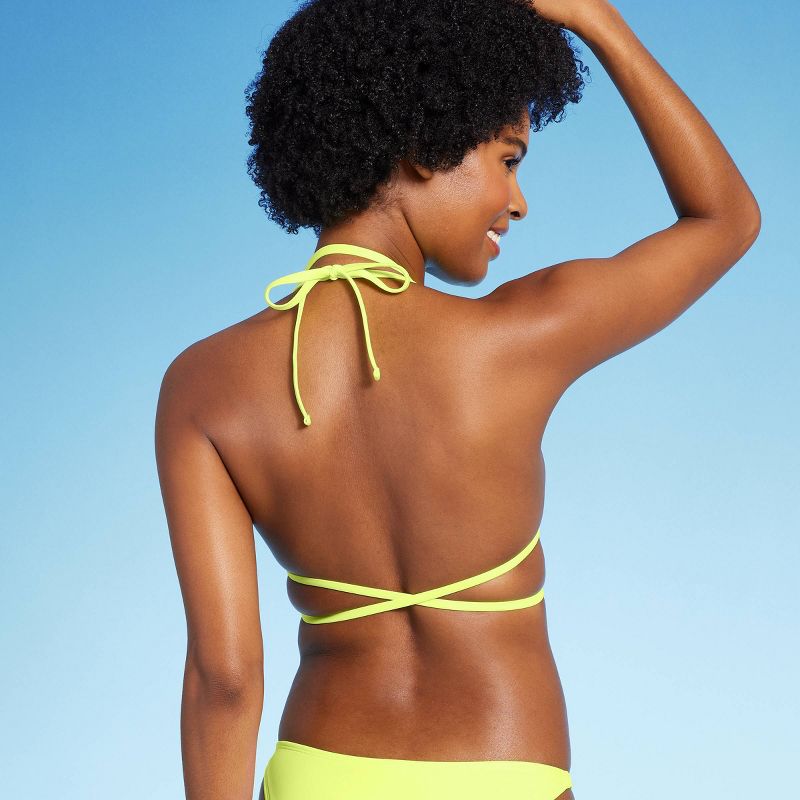 Women's Beaded Wrap Triangle Bikini Top - Wild Fable™, 3 of 13
