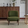 CAVINAS 25.5" Modern Boucle Accent Chair with Solid Wood Frame, Minimalist Lounge Armchair for Living Room, Bedroom, Office - 4 of 4